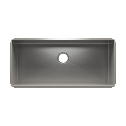 Julien Undermount J7 Single Bowl Kitchen Sink, 36"x16"x10"