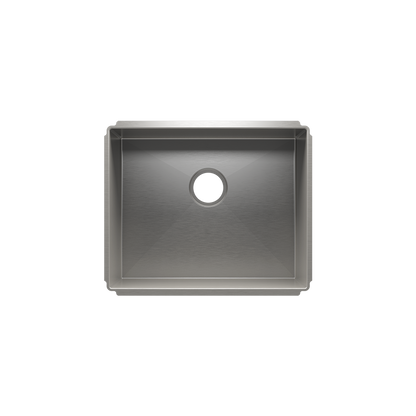 Julien Undermount J7 Single Bowl Kitchen Sink, 21"x17"x10"