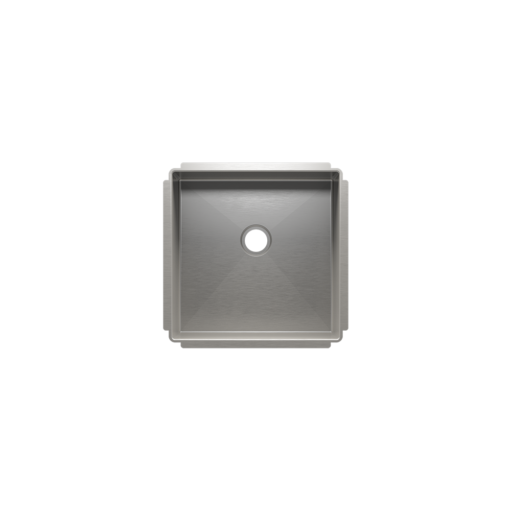 Julien Undermount J7 Single Bowl Bar Sink 2" drain, 15"x15"x7"