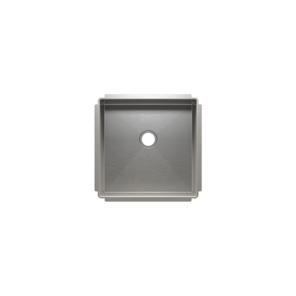 Julien Undermount J7 Single Bowl Bar Sink 2" drain, 15"x15"x7"