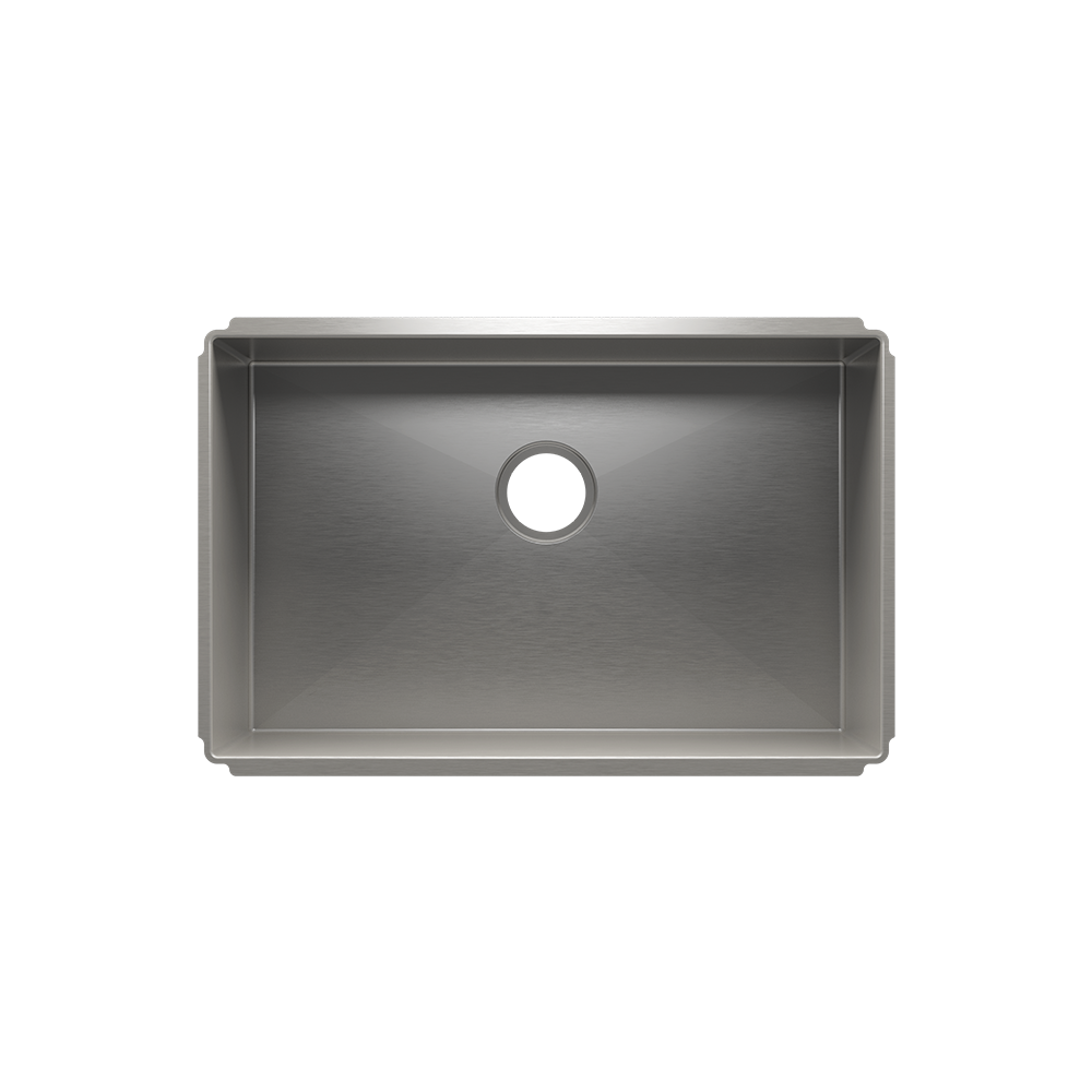 Julien Undermount J7 Single Bowl Kitchen Sink, 27"x17"x10"