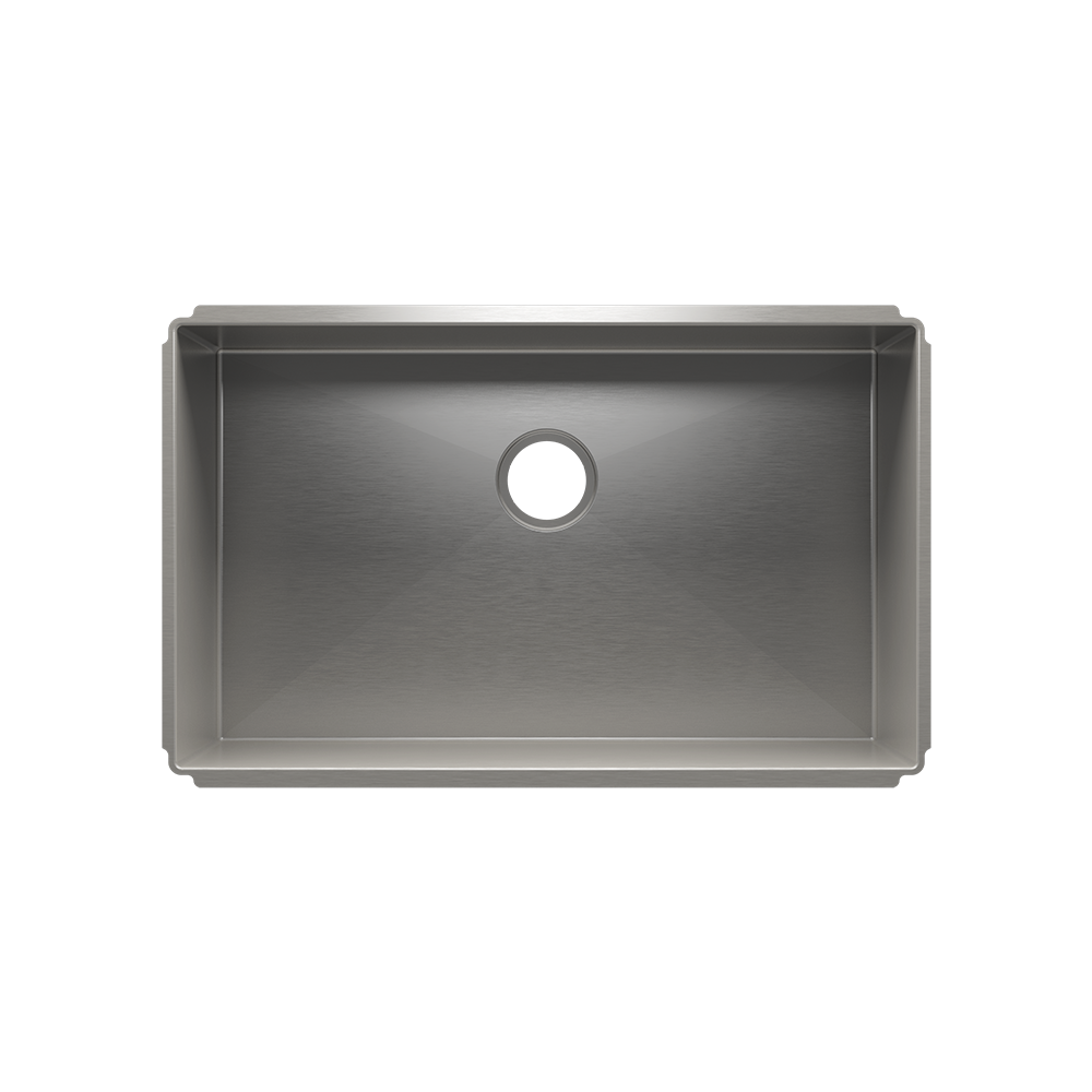 Julien Undermount J7 Single Bowl Kitchen Sink, 30"x18"x10"