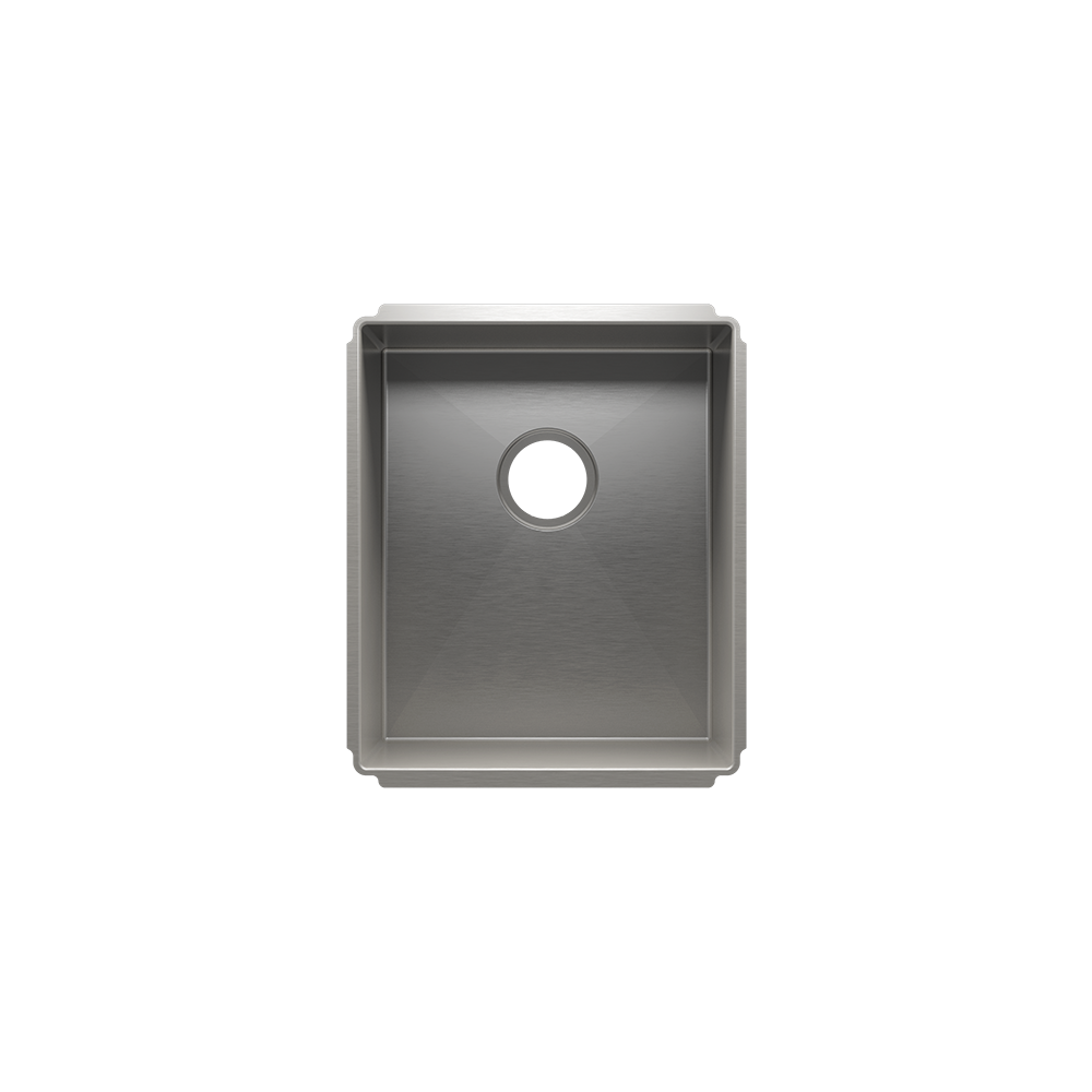 Julien Undermount J7 Single Bowl Kitchen Sink, 15"x18"x10"
