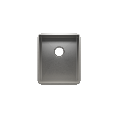 Julien Undermount J7 Single Bowl Kitchen Sink, 15"x18"x10"