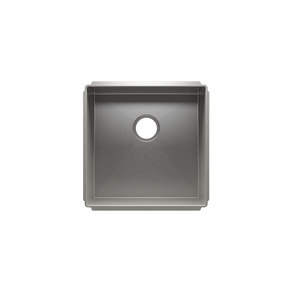 Julien Undermount J7 Single Bowl Kitchen Sink, 18"x18"x10"
