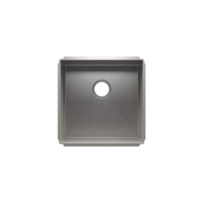 Julien Undermount J7 Single Bowl Kitchen Sink, 18"x18"x10"