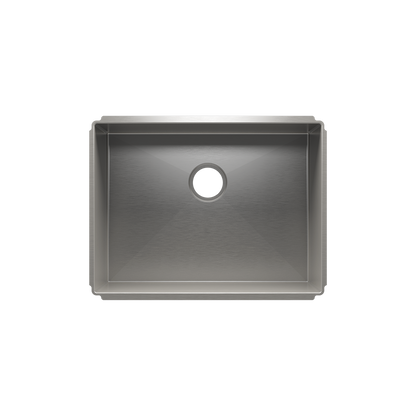 Julien Undermount J7 Single Bowl Kitchen Sink, 24"x18"x10"