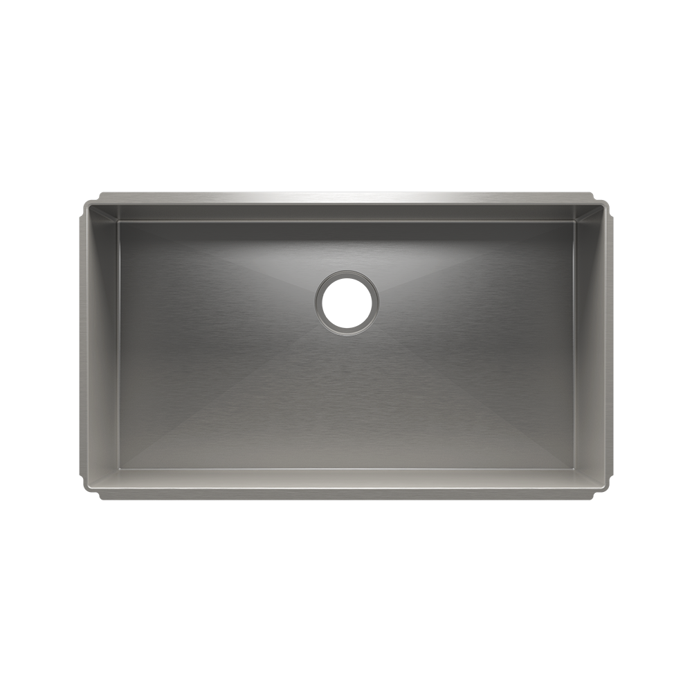 Julien Undermount J7 Single Bowl Kitchen Sink, 33"x18"x10"