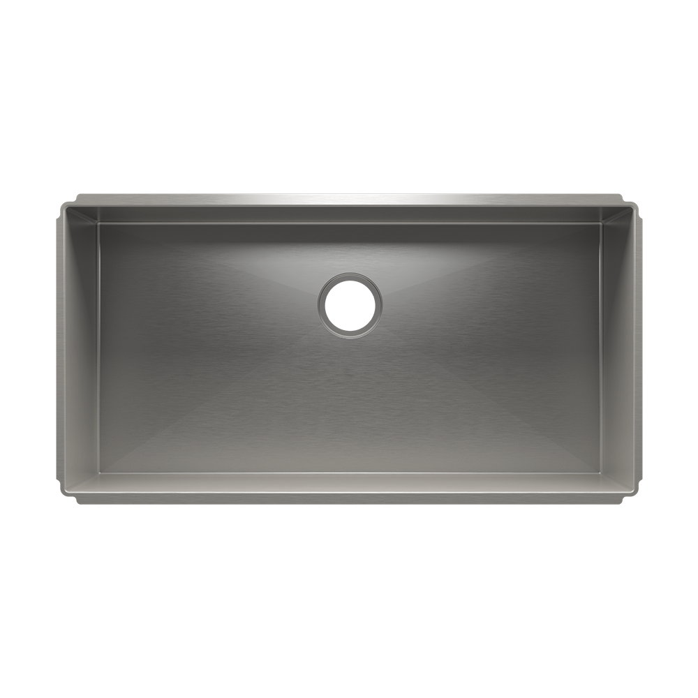 Julien Undermount J7 Single Bowl Kitchen Sink, 36"x18"x10"