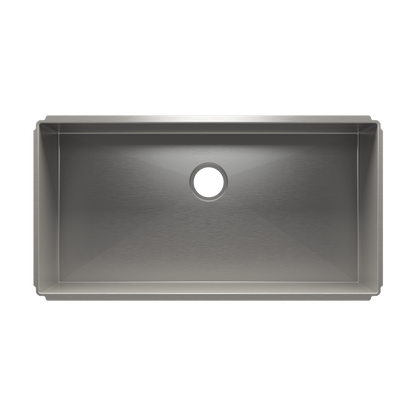 Julien Undermount J7 Single Bowl Kitchen Sink, 36"x18"x10"