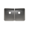 Julien Undermount J7 Double Bowl Kitchen Sink, L15"x18"x10" R15"x18"x10"