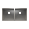 Julien Undermount J7 Double Bowl Kitchen Sink, L18"x18"x10" R18"x18"x10"