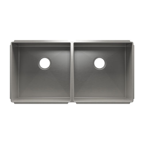 Julien Undermount J7 Double Bowl Kitchen Sink, L18"x18"x10" R18"x18"x10"
