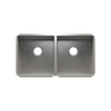 Julien Undermount J7 Double Bowl Kitchen Sink, L15"x16"x8" R15"x16"x8"