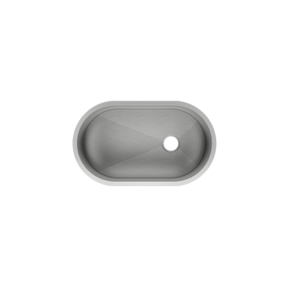 Julien Undermount Arcova Single Bowl Kitchen Sink, 30"x17"x10"