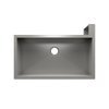 Julien Undermount Single Bowl Kitchen Sink with Right Corner Apron, 35"x18"x10"