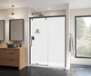 Uptown 56-59 x 76 in. 8 mm Sliding Shower Door for Alcove Installation with Clear glass in Chrome
