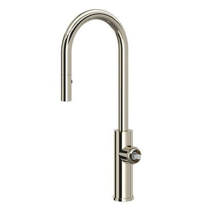 ROHL Eclissi Pull-Down Bar & Food Prep Kitchen Faucet With C-Spout Less Handle