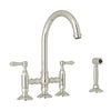 ROHL San Julio Bridge Kitchen Faucet With Side Spray