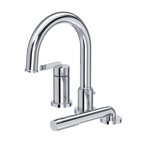ROHL Authentica™ 3-Hole Pressure Balance Deck Mount Tub Filler Trim