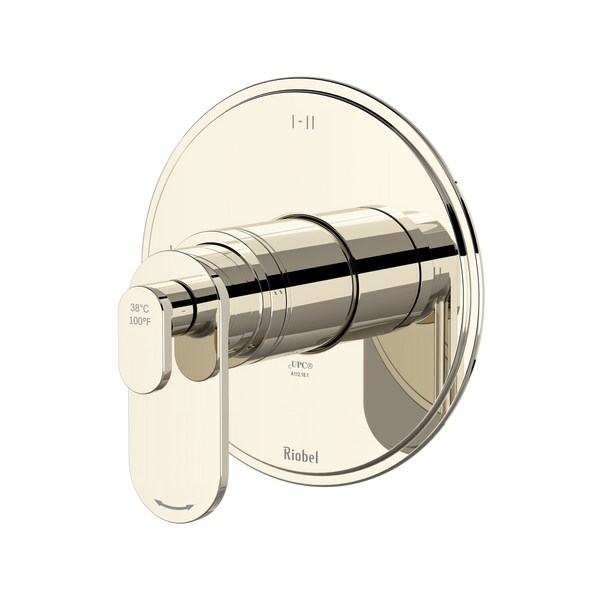 RIOBEL Arca 1/2" Thermostatic And Pressure Balance Trim With 3 Functions