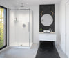 Vela 44 ½-47 x 78 ¾ in. 8mm Sliding Shower Door for Alcove Installation with Clear glass in Chrome