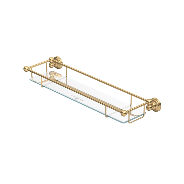 Perrin & Rowe Edwardian™ Wall Mount Tempered Glass Vanity Shelf