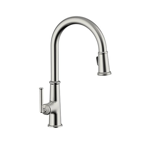 Visentin Modern Pull-Down Kitchen Faucet – Brushed Nickel