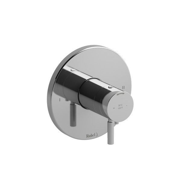 Riobel Riu 1/2 Inch Thermostatic and Pressure Balance Trim with up to 3 Functions