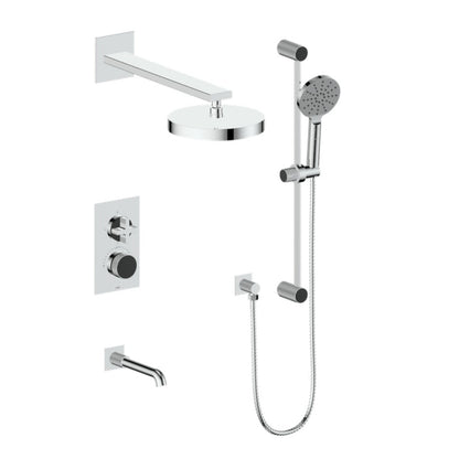 VOGT MOND 3 - WAY TH SHOWER KIT - Cross Handle - Golzar Home