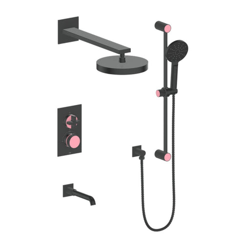 Vogt Mond 3-Way Th Shower Kit - Cross Handle - Golzar Home