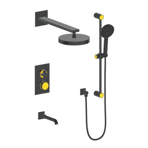 Vogt Mond 3-Way Th Shower Kit - Cross Handle - Golzar Home