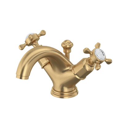 Perrin & Rowe Edwardian Single Hole Dual Handle Bathroom Faucet