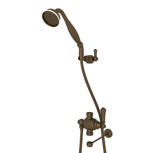Perrin & Rowe Riser Diverter With Handshower, Hose, And Parking Bracket