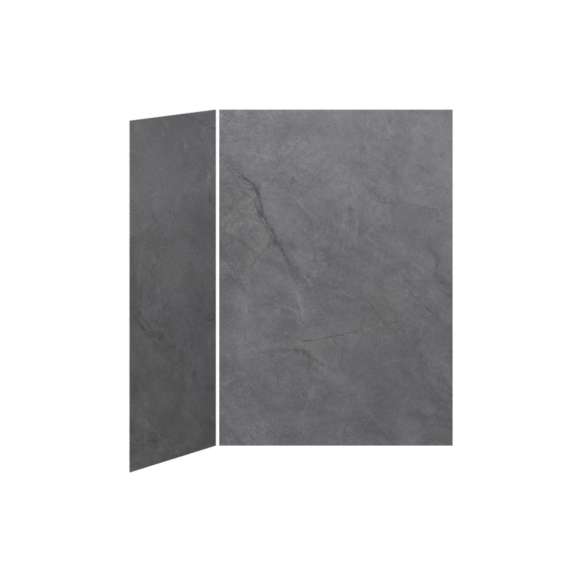 Kalia Concrete #210 - Matte Shower walls - Corner Installation