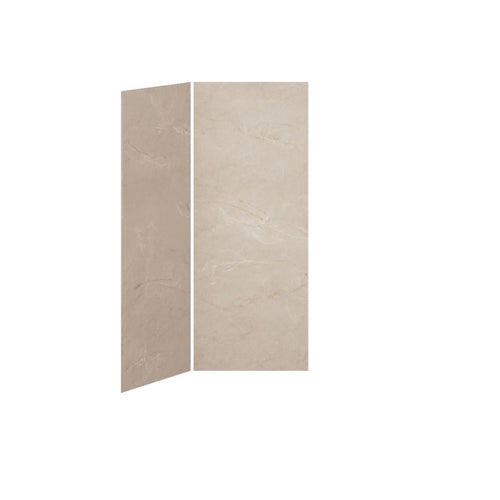 Kalia Mineral #520 - Gloss Shower wall 36 x 36 - Corner Installation