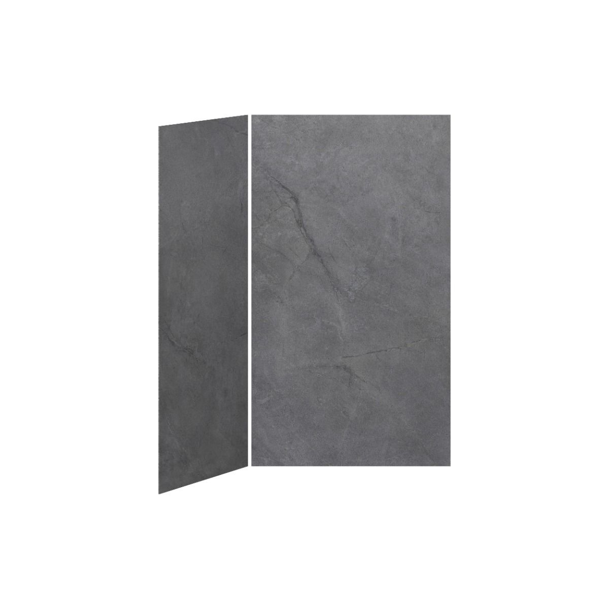 Kalia Concrete #210 - Matte Shower walls - Corner Installation