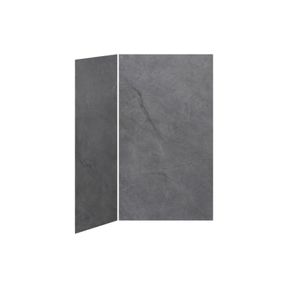 Kalia Concrete #210 - Matte Shower walls - Corner Installation