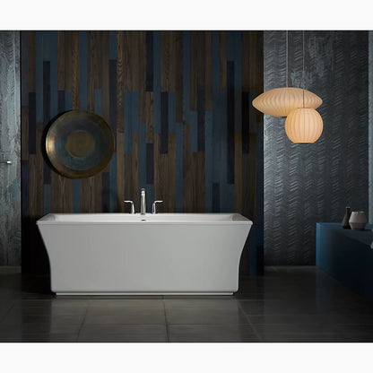 Stargaze® 72" x 36" freestanding bath with fluted shroud