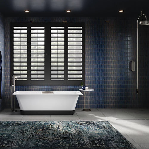 Volute® 63" x 28-3/8" freestanding bath with base