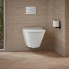 Brazn® Wall-hung round-front toilet, dual-flush