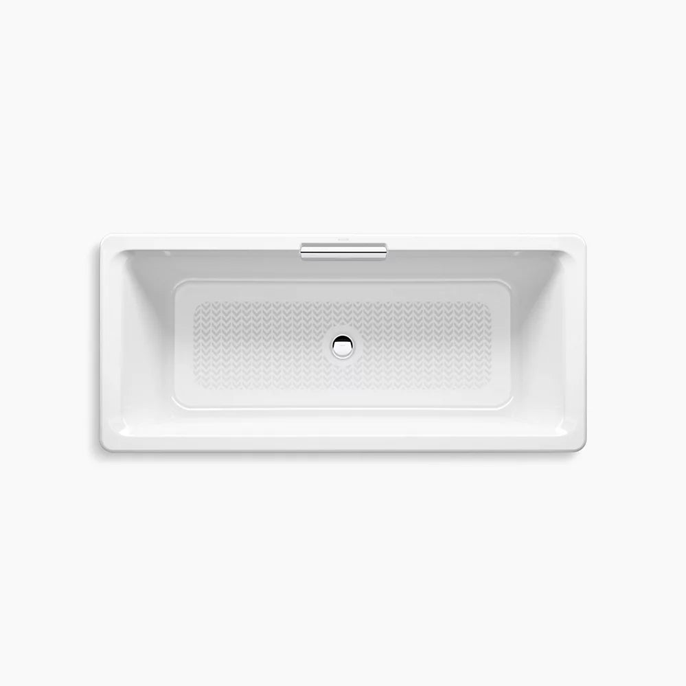 Volute® 63" x 28-3/8" freestanding bath with base