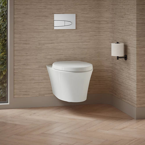 Kohler Veil® Wall-hung compact elongated toilet, dual-flush