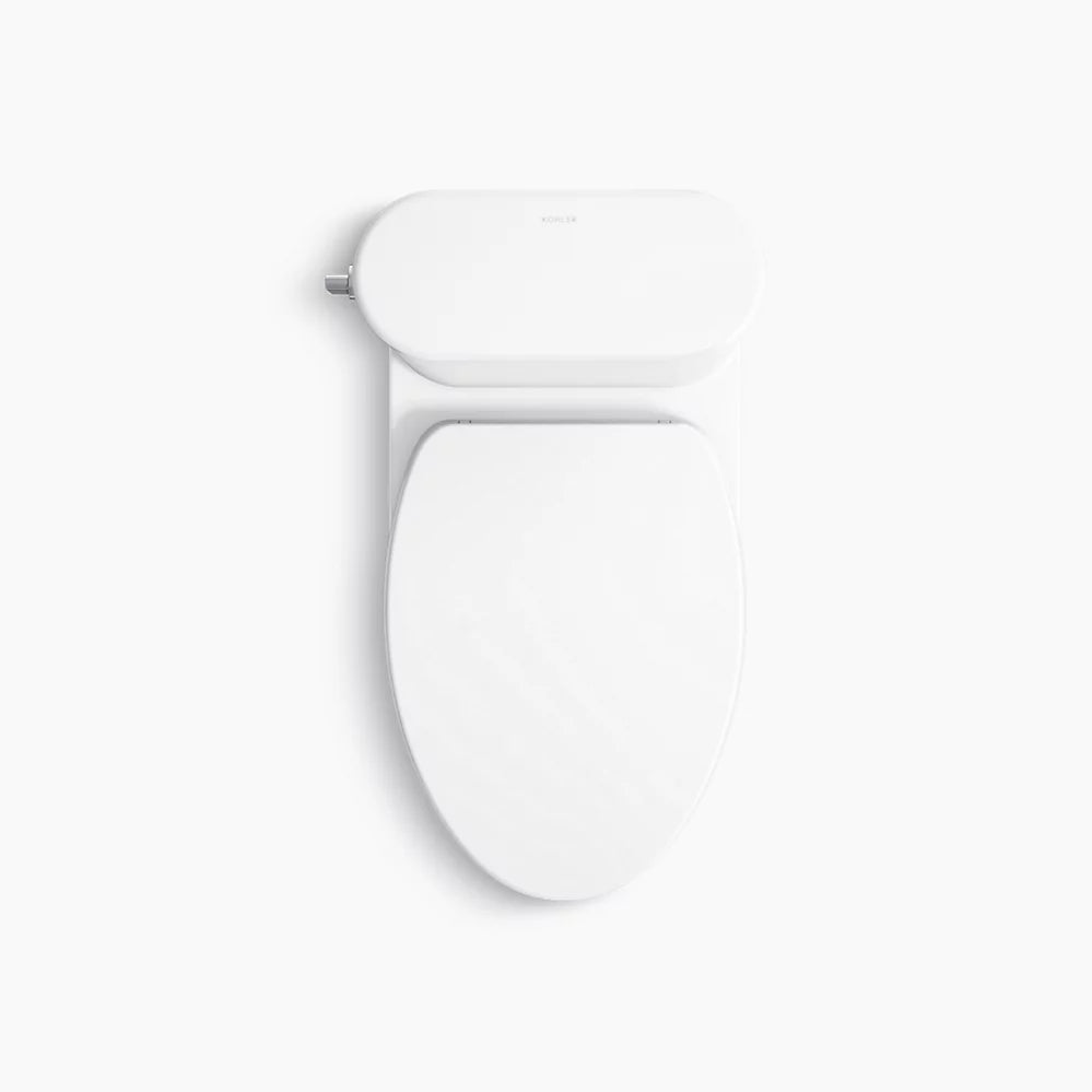 Spacity™ One-piece compact elongated toilet with skirted trapway, 1.28 gpf