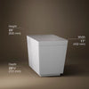 Numi® 2.0 One-piece elongated smart toilet, dual-flush