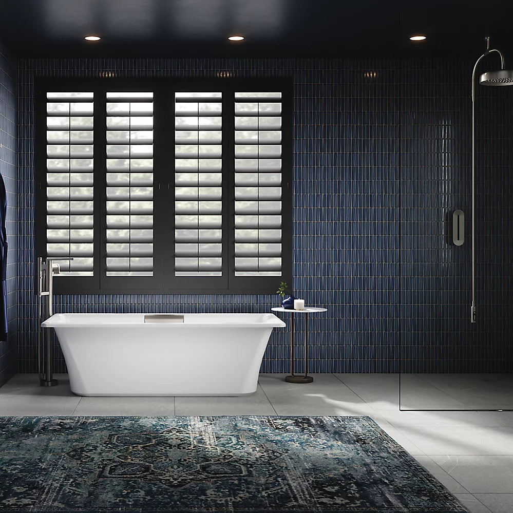 Volute® 63" x 28-3/8" freestanding bath with base