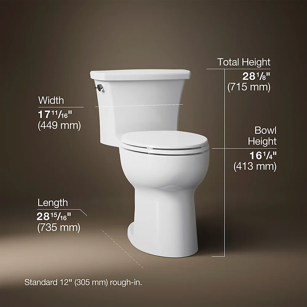 Highline® One-piece elongated toilet, 1.28 gpf