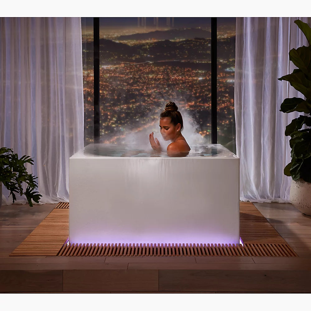 Stillness™ Infinity Experience 72" x 72" freestanding bath