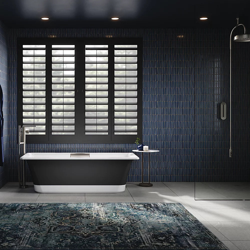 Volute® 63" x 28-3/8" freestanding bath with base