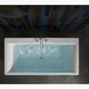 Stargaze® 72" x 36" freestanding bath with fluted shroud